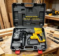 Perceuse à percussion rotative sans fil et sans balais, mini-perceuse à percussion avec mandrin sans clé, alimentée par batterie, personnalisable OEM