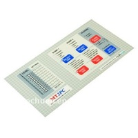 Autocollants d'étiquettes découpées à l'emporte-pièce personnalisés Bouton de commande avant Circuit PCB Arrière Ruban adhésif Interrupteurs à membrane Étiquette PC Superposition graphique