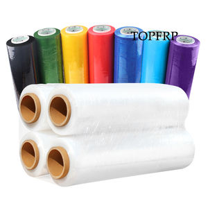 Rollo de película de envoltura elástica PE Película de embalaje suave transparente a prueba de humedad con servicio de corte Colores personalizables - Product Image 1