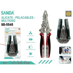 Alicates pelacables multiusos Sanda SD-5545 para reparación de electrónica - Product Image 1