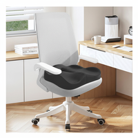 Coussin de chaise de bureau et de siège de voiture avec mousse à mémoire de forme à rebond lent, soutien des hanches et du coccyx