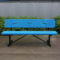 Mobilier d'extérieur design Longue banquette extérieure en métal pour l'extérieur du parc à chiens Banquette en acier pour jardin public Banc de patio Chaise