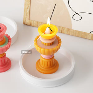 Cylindre géométrique pour Jenga Moules <span class=keywords><strong>en</strong></span> silicone pour bougie Moule <span class=keywords><strong>en</strong></span> résine pour la décoration intérieure Outils pour gâteaux - Product Image 3