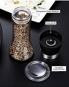 En gros, Bouteille à épices, Moulin à sel et à poivre, Salière et poivrière pour moulin à épices avec bouchon - Product Image 2