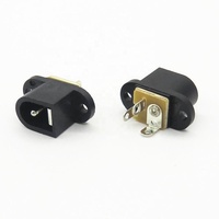 Connecteur d'alimentation CC 3 broches 2.0mm à montage sur panneau Connecteur d'alimentation CC 3A 30V/DC pour appareils ménagers