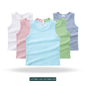 Venta al por mayor nuevo estilo niños camiseta sin mangas 100% algodón <span class=keywords><strong>chaleco</strong></span> <span class=keywords><strong>para</strong></span> niños logotipo personalizado niños <span class=keywords><strong>chaleco</strong></span> - Product Image 3