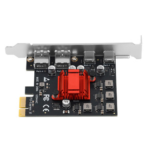 PCI Express USB3.0ชนิด C 4พอร์ตอะแดปเตอร์ฮับพาวเวอร์อินเตอร์เฟซที่ใช้พลังงาน SATA ชิปเซ็ต D720201การ์ดขยายสำหรับคอมพิวเตอร์เดสก์ท็อป - Product Image 3