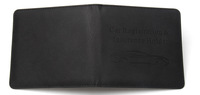 Cartera de moda de PU con textura de lichi, tarjetero multifuncional, porta documentos de coche de tamaño corto para permiso de conducir y documentos del vehículo.