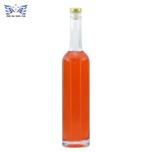 Di alta qualità 700ml trasparente di ghiaccio vino/vino di frutta bottiglie di vetro con tappo
