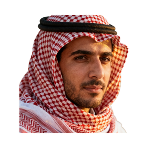 ผ้าคลุมศีรษะแบบอาหรับสำหรับผู้ชาย สีแดงขาว ผ้าโพลีเอสเตอร์คุณภาพสูง ขายส่ง ผ้าพันคอเคฟฟียะห์ ชีมาห์ ผ้าชีฟองปาเลสไตน์ อัลฮารอม ขนาด 50x50 ซม. - Product Image 3