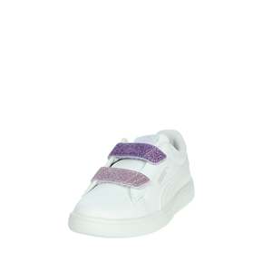 Zapatillas Puma para Niña, Blancas y Moradas, con Cierre de Velcro, Modernas, de Lona - Product Image 6