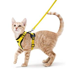 Arnés de gato para <span class=keywords><strong>gatos</strong></span>, juego de correa para caminar, Escape, ajustable, chaleco pequeño, arnés reflectante para <span class=keywords><strong>gatos</strong></span> - Product Image 6