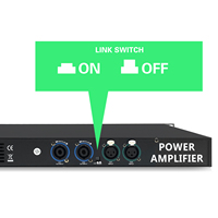 Amplificateur de puissance professionnel 600W*4, 1000W pour subwoofer et grandes enceintes