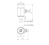 Accéléromètre piézoélectrique standard de qualité laboratoire ±10000 g pour comparaison et calibration en tandem 101A0/2270