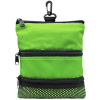 Sac de rangement pour tees de golf, sac à fermeture éclair pour balles de golf, sac de rangement portable pour balles de golf, accessoires de rangement pour hommes et femmes
