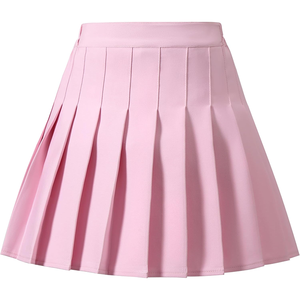 Jupes plissées mini pour filles en gros, tenues décontractées quotidiennes pour l'école, styles à carreaux/unis de haute qualité - Product Image 5