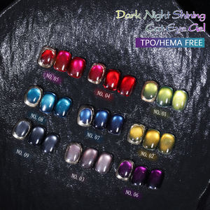 ZRKGEL Automne Hiver 9 Couleurs Hema/Tpo Free Vernis à ongles gel magnétique longue durée effet œil de chat Ensemble de vernis gel brillant à label privé - Product Image 2