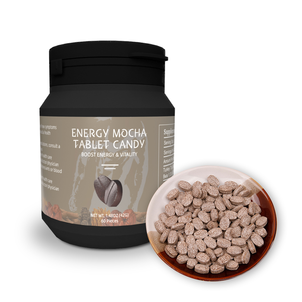 Горячая Распродажа, частная торговая марка Reishi, конфеты для мгновенного кофе, мокко, кофе, жевательные таблетки, конфеты
