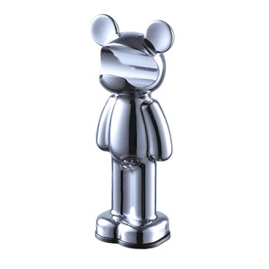 Figura de oso de metal, abridor de botellas, aleación de zinc, decoración multifunción para el hogar - Product Image 2