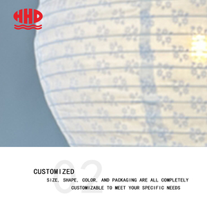 Chiếu sáng nội thất handmade dệt Linen bông <span class=keywords><strong>Art</strong></span> <span class=keywords><strong>Deco</strong></span> treo khinh khí cầu Chụp đèn - Product Image 5