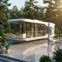 Maison mobile capsule spatiale |   Capsule écologique imperméable et contemporaine pour les solutions d'hébergement de courte durée dans les complexes hôteliers et les lieux de loisirs