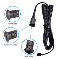 Capteur de mouvement PIR tactile remplaçable pour miroir, armoire, éclairage LED