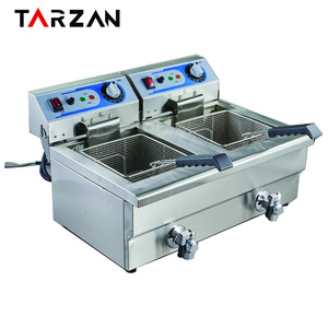 Коммерческая машина электрическая фритюрница для тяжелых условий эксплуатации фритюрница с масляным клапаном из нержавеющей стали - Product Image 3