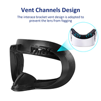 Pour Quest 2 accessoires Fitness Interface faciale remplacement de mousse avec entretoise de lunettes et protecteur de lentille conception de Circulation d'air