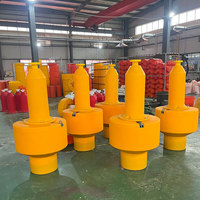 Boya de Navegación Articulada de HDPE de 800x1400 mm, Resistente a los Rayos UV, Protección de Seguridad para Marinas, Vida Útil de 15 a 20 Años