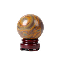 Vente en gros de sphères polies en agate naturelle de 50 mm, pierres brutes, décoration de bureau, artisanat en pierres précieuses, ornement