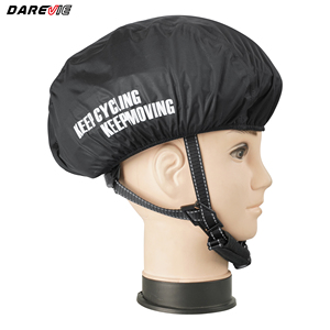 Funda para Casco de Bicicleta Darevie Blanca y Negra, Banda Elástica, Impermeable, Protector de Casco de Ciclismo - Product Image 1