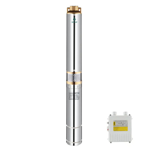 QQPUMP Bombas De Agua Para <span class=keywords><strong>Pozo</strong></span> Dc Bombas Sumergibles Bomba Centrífuga De Acero Inoxidable De Agua Profunda 1 Hp 220V - Product Image 2