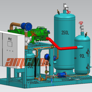 Nhiệt Độ Thấp 125hp HSN8571-125 Đơn Vị Ngưng Tụ Trục Vít Phòng Lạnh - Product Image 1