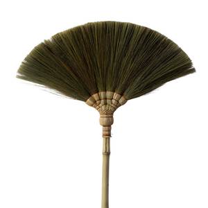 Escoba de Fibra de Palma SMS con Mango de Bambú, Escoba Resistente para Barrer Pisos en Exteriores, para Limpieza del Hogar - Product Image 2