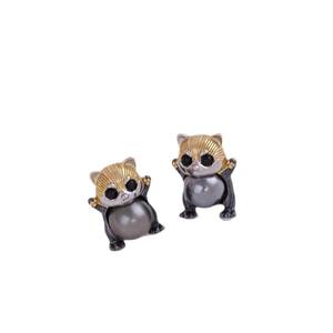 Base para Colgante de Plata S925 para Accesorios de Perlas DIY 31313DIY con Cuentas Redondas de 8-9mm y Colgante Simple de Mapache - Product Image 4