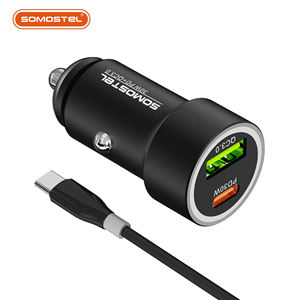 Cargador de Coche Inteligente SOMOSTEL con Carga Rápida, Puerto USB Tipo-C PD30W QC18W, Cargador de Coche de Aluminio, Cargador de Celular <span class=keywords><strong>para</strong></span> Coche - Product Image 5