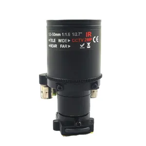 Lente motorizada CW 2 megapíxeles, 5-50mm, D14, lente de cámara CCTV de 100m