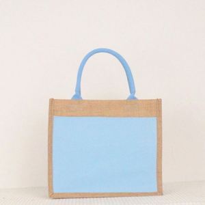 กระเป๋าผ้ากระสอบจู๊ตแบบสั่งทำสำหรับขายส่ง เป็นมิตรกับสิ่งแวดล้อม ใช้ได้ทุกวัน ใส่ของชำ ใส่ของไปยิม - Product Image 3