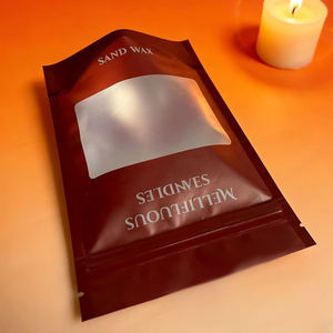 Bolsas personalizadas de mylar con cierre zip y ventana para envasado de cosméticos - Product Image 4