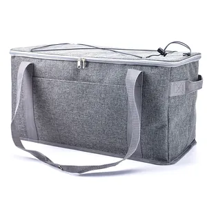 Sac fourre-tout personnalisé en aluminium RPET, sac isotherme thermique, sac de pique-nique de plage pour aliments, bière, vin, offre spéciale