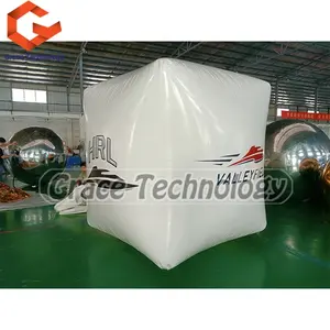 2X2X2M Giant Inflatable Nước Nổi Cube Quảng Cáo Inflatable Cube Phao Cho Thể Thao Dưới Nước