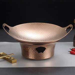 ชุดอุ่นอาหารสแตนเลสสำหรับร้านอาหารจีน, หม้ออุ่นแอลกอฮอล์กันลม - Product Image 4