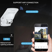 ALLTOP lampu jalan nirkabel 4g Wifi luar ruangan 3w 12w tahan air Ip65 Harga terbaik ABS HARGA TERBAIK dengan kamera CCTV