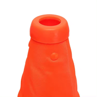 Cône de signalisation routière pliable et télescopique avec logo et couleur personnalisés, cône de sécurité réfléchissant pour les autoroutes