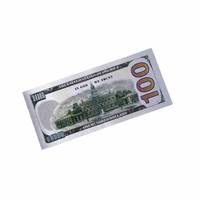 Silver Foil 100 Dollar Commemorative Banknote Card Benjamin Franklin Collectible Gift