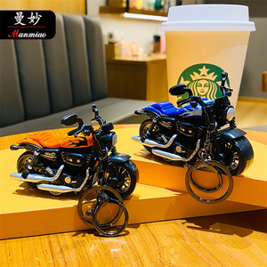 Metal 3D Harley Jai <span class=keywords><strong>Alai</strong></span> motocicleta llaveros creativos pequeños regalos al por mayor llavero logotipo personalizado metal - Product Image 4