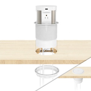 4 cửa hàng chúng tôi, 2 bộ sạc USB, 1 bộ sạc không dây có động cơ bật lên ổ cắm điện cho bàn hội nghị - Product Image 5