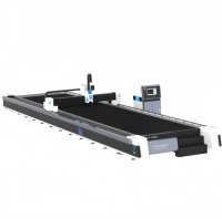 Machine de découpe laser à fibre CNC automatique 3000W pour acier inoxydable, acier au carbone, laiton - Refroidie par eau, haute précision pour la découpe de métaux