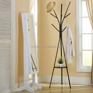 Porte-manteau et porte-chapeaux en métal sur pied avec 9 crochets pour la maison, le bureau, l'entrée et le bureau - Product Image 4