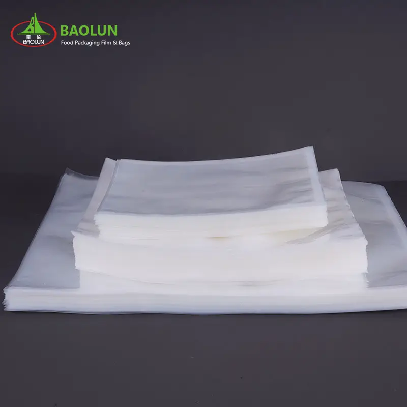 環境にやさしいナイロンPECoexプラスチック乾燥食品包装真空バッグポリアミドポリエチレン3サイドシールポーチバッグ